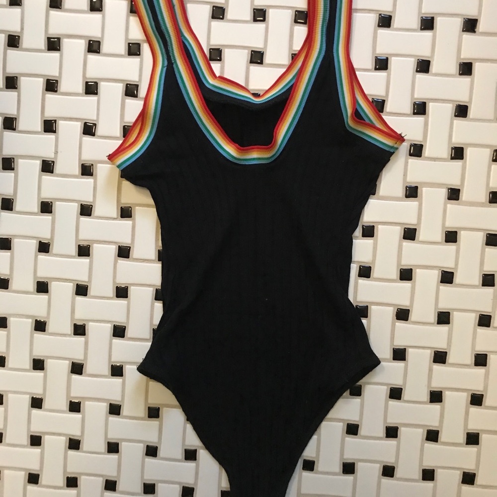 Bershka rainbow bodysuit